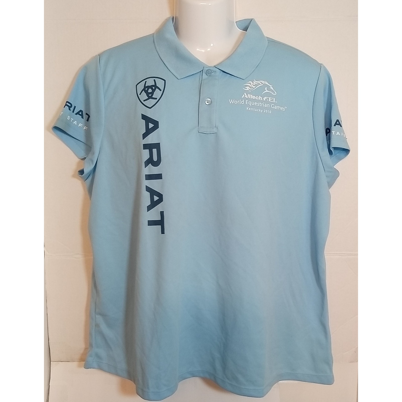 Ariat Polo Golf Shirt World Equestrian Games Kentucky 2010 Womens Xxl